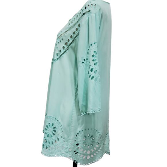 Solitare Swimwear Cover Up Mint Green Medium EUC - Picture 2 of 6